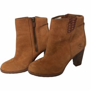 Timberland Women's Tan Suede Ankle Booties
